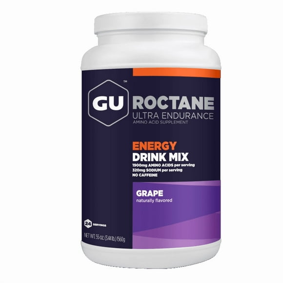 GU Roctane Energy Drink Mix | 24srv Canister, Grape