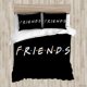 thumbnail image 1 of TV Show Central Perk Friends Logo Black Quilt Duvet Cover Set Bed Linen3-Piece Bedding Set, 1 of 4