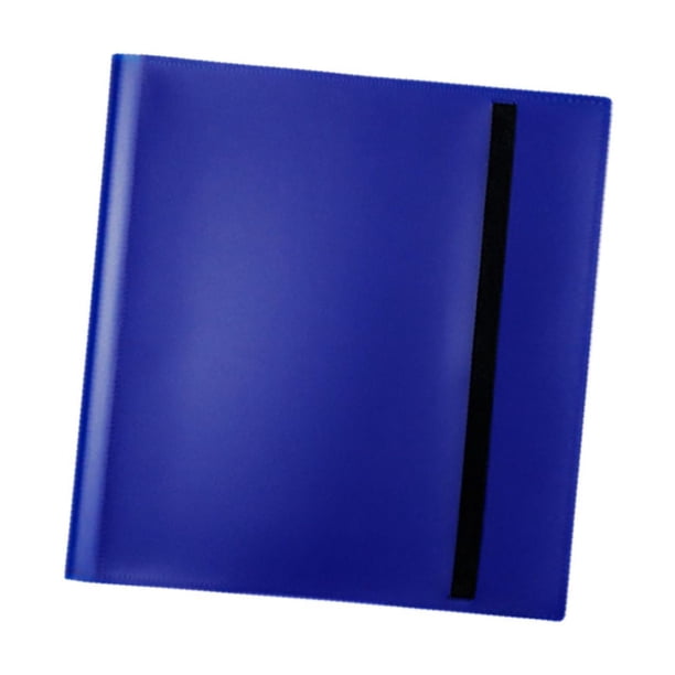 Carpeta De Tarjetas Con Diseño De Correa, 480 Tarjetas, álbum De Almacenamiento Para Coleccionistas, Para Tarjetas De Juego, Color Azul Oscuro