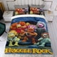 thumbnail image 4 of Fraggle Rock Conjunto de sábanas temático, trío de piezas, cómodo y amigable con la piel, diseño único, regalo de decoración para el hogar para familiares, amigos y fans, 90 cm * 190 cm, 4 of 6
