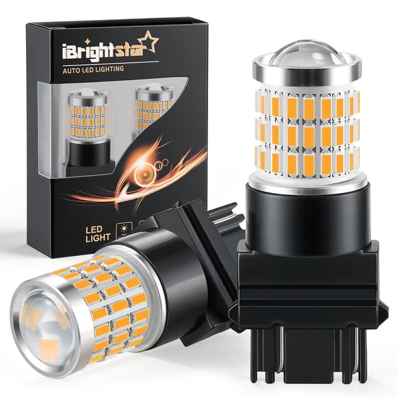 Bombilla LED iBrightstar 3157 ámbar para direccionales, paquete de 2