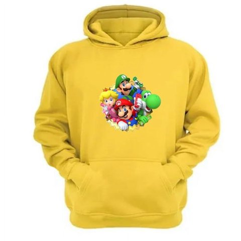 Genérico - Polerón Canguro Plomero Rojo Amarillo Talla S Unisex