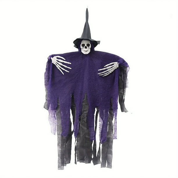 1pc, Scary Halloween Hanging Decorations - Ghost and Skeleton for Outdoor Porch, Yard, Garden, and Haunted House - Perfect for Spooky Halloween Decorations