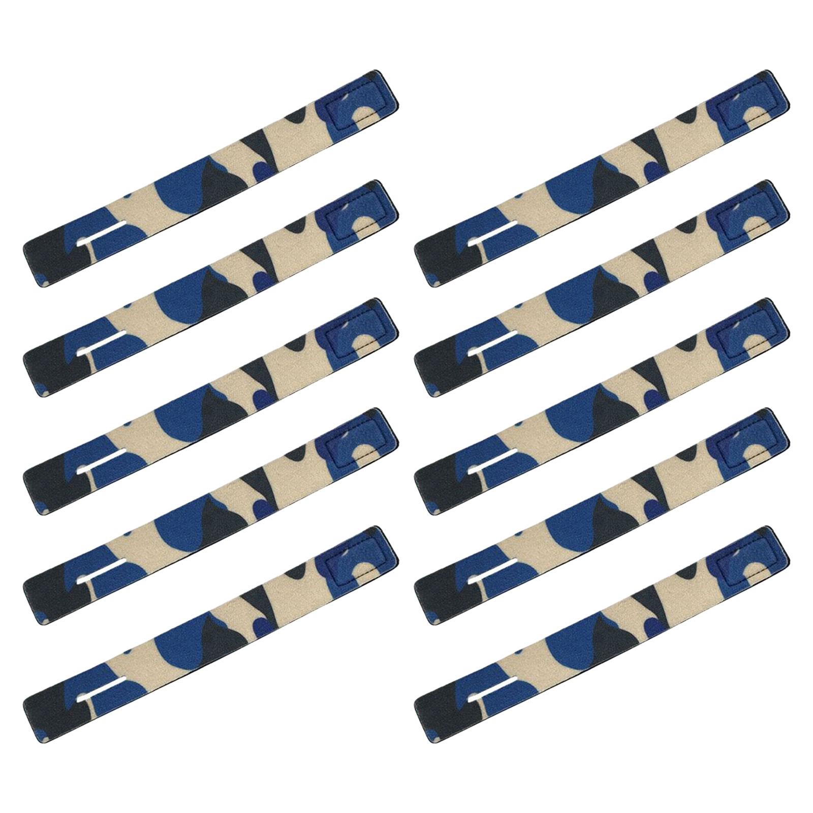 Ioensy - 10 Uds. De Correas Para Caña De Pescar, Lazos Para Caña De Pescar Para Banco, Pesca, Garaje, Camuflaje