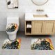 thumbnail image 2 of Juego de Alfombras de Baño Buenos Presagios Terciopelo Coral 3 Piezas, 2 of 6