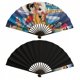 thumbnail image 5 of Todos los Perros Van al Cielo Abanico Plegable Chino, Abanico de Mano de Poliéster Plegable, Abanicos para Baile Fiesta Hogar, Adecuado para Hogar, Oficina, Fiesta, 5 of 6