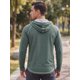 thumbnail image 3 of Camisetas con Capucha de Manga Larga Activas para Gimnasio Ligeras para Hombre XL Verde, 3 of 5
