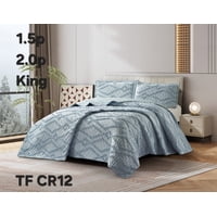 Aladdins Shop - Cobertor De Verano Plaza Y Media Plumon Polialgodón Diseño Celeste