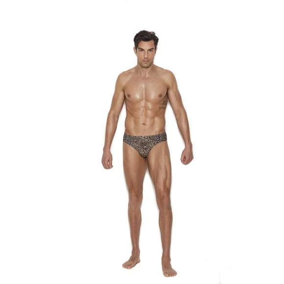 Braguita tipo tanga con estampado de leopardo Elegant Moments de Underwear para hombre