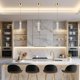 thumbnail image 5 of Paquete de 3 lámparas colgantes Esfos Kitchen Island con burbuja de cristal, 5 of 9