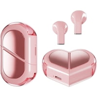 Aaronmei Auriculares Bluetooth 5.3 Ultra Mini Gaming Ipx5 Rosado