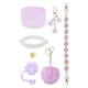thumbnail image 1 of Juego De Accesorios Para Tazas, Bonitos Llaveros Con Dijes Para Actividades Al Aire Libre, Bolsos De Viaje, Morado, 1 of 5