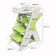 thumbnail image 2 of Multi functional Growing Up Dining chair,A high chair suitable for eating and feeding,Adjustable Height Toddler Tower,Use five-point seat belts and a movable large dinner plate(green), 2 of 3