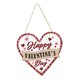 thumbnail image 2 of Letrero Colgante De Madera, Decoración Del Día De San Valentín, Placa De Pared Para Fiesta, Boda, Corazón, 2 of 3