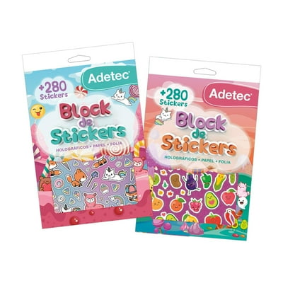 Block De Stickers Figuras Kawai Adetec