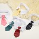 thumbnail image 4 of Collar de perro con pajarita Uxcell, lindo esmoquin con pajarita y collar blanco ajustable hecho a mano para mascotas formales, corbata para gatos (amarillo, S), para cachorros medianos/ gatitos boda, 4 of 7