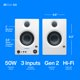 thumbnail image 5 of Monitores de estudio PreSonus Eris de 3,5 pulgadas con Bluetooth - Blanco, 5 of 7