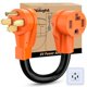 thumbnail image 1 of Cable adaptador para cargador de vehículo eléctrico Nilight de 50 A a 30 A, calibre 10, 14-50P/14-30R, 13,6 cm, 1 of 9