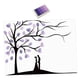thumbnail image 5 of Lienzo Con Dise?o De árbol De Huellas Dactilares, Manualidades Versátiles, Cumplea?os, Bodas, Materiales De Arte, Bricolaje, Morado, 5 of 5