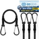 thumbnail image 1 of Cordones elásticos GOEASY0312 con ganchos mosquetón 12" 90 kg 4 unidades, 1 of 8