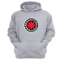 Genérico - Polerón Canguro Red Hot Chili Peppers Gris Claro Talla S Unisex