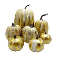 Bothyi - 7 Piezas De Calabazas Falsas Modelo Accesorios De Fotografía Rústicos Para Halloween Tienda Cocina