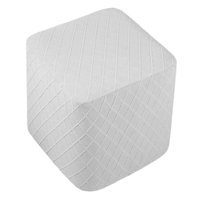 Magideal - Funda Otomana Elástica Fundas Otomanas Reposapiés Cuadrado Funda Elástica Funda Para Reposapiés Otomana, Material Jacquard A Cuadros Grueso, Tela Con Gris