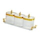 thumbnail image 1 of Caja De Condimentos Dividida, Contenedor De Especias Para Dulces, Sal, Nueces, Plato, 3 Frascos, 1 of 5