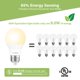 thumbnail image 3 of Paquete de 24 bombillas LED Sigalux A19, 9,5 W, 750 lúmenes, 2700 K, E26, 3 of 6