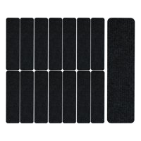 Bothyi - 15 Piezas De Alfombras Antideslizantes Para Escaleras, Alfombrillas Para Escaleras Para Niños, Perros, Escalones De Madera, Color Negro