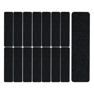 Bothyi - 15 Piezas De Alfombras Antideslizantes Para Escaleras, Alfombrillas Para Escaleras Para Niños, Perros, Escalones De Madera, Color Negro