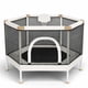 thumbnail image 1 of Trampolín cuadrado para niños pequeños Square House de 48" con cerramiento de seguridad, 1 of 9