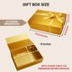thumbnail image 3 of CECOBOX - Cajas de regalo con tapa 13"x8.5"x4" - Acabado mate, caja plegable con cierre magnético - Cajas de propuesta para padrinos y damas de honor, bodas, cumpleaños, fiestas (Oro), 3 of 8