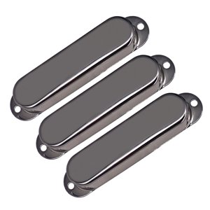 Magideal - Cubierta Para Pastilla De Guitarra Sin Agujero, 3 Uds., Reducción De Ruido, Cubiertas Para Pastilla De Bobina Inconfundible, Carcasa Cerrada Para Accesorios , Negro
