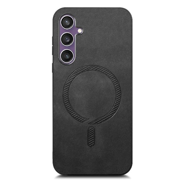 Magnetic Slim Case for Samsung Galaxy S23 FE with Camera Guard & Anti-Scratch Back Black