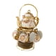 thumbnail image 4 of Juego De Té De Porcelana, Taza De Café/taza De Té, Platillo, Cucharas, Tetera Y Estante De Almacenamiento, 4 of 5