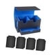 thumbnail image 3 of Caja Para Baraja De Cartas, Funda Protectora De Piel Sintética Con Cajón, Interior, Color Azul, 3 of 3