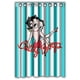 thumbnail image 1 of Cortina de ducha Betty Boop, juego de cortinas de baño con ganchos, tamaño 60 x 72 pulgadas, 1 of 3