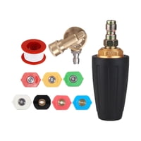 Ioensy - Boquilla Giratoria De 360 Grados Para Accesorios De Hogar, Boquilla De Turbina Para Pared De Cubierta, Hidrolavadora Con Conector