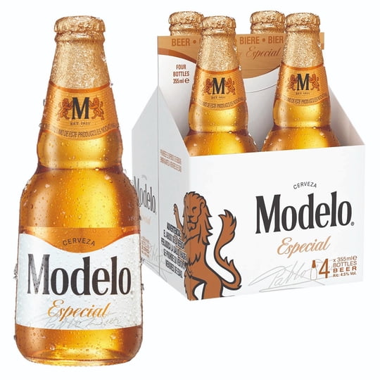 Cerveza Lager 4.5° Pack 4 Botella 355 cc Modelo