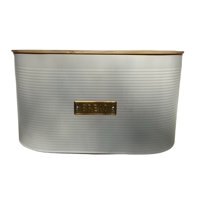 Decogreen - Panera Con Tapa De Bamboo 33X18X18