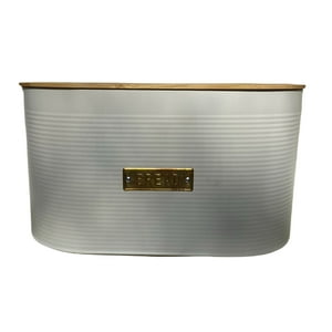 Decogreen - Panera Con Tapa De Bamboo 33X18X18