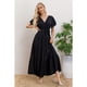 thumbnail image 2 of Maxi Vestido Largo Mujer Primavera Premium. Abertura, Cuello V 326, 2 of 3