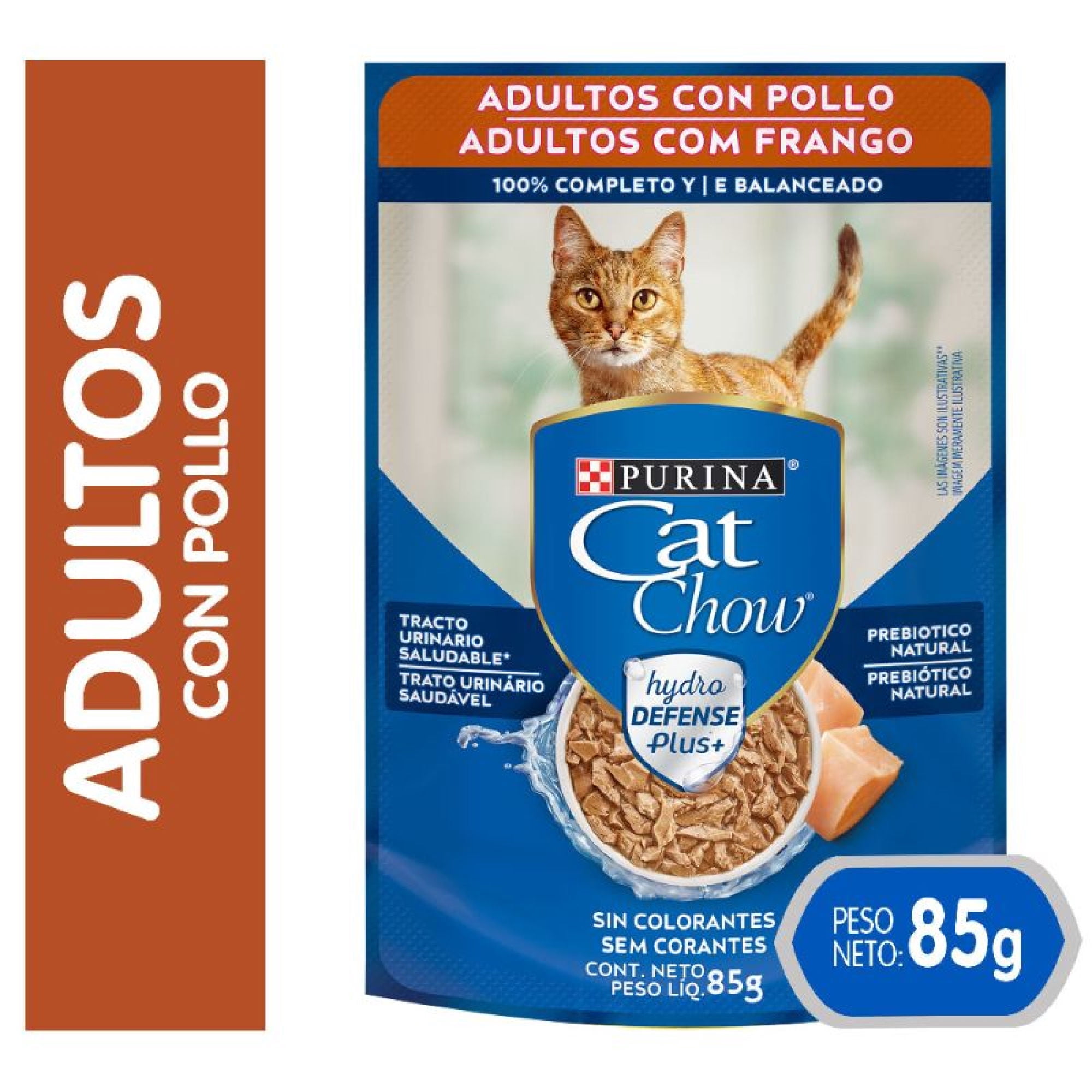 Pack Alimento húmedo para gato CAT CHOW® Adultos Pollo sobre 85g x 15