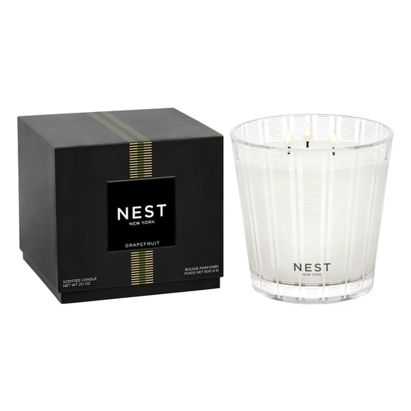 Candle NEST New York con aroma a pomelo, 3 mechas, 625 ml