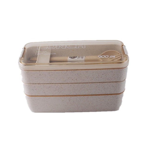 1pc, Portable Lunch Box, Stacked Bento Box, 3 Tiers 4 Compartment Food Container, For Students And Office Workers, Kitchen Gadgets, Kitchen Stuff, Kitchen Accessories, Home Kitchen Items, Back To Scho