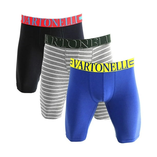 Snocks Boxer Hombre Pack De 6 - Ropa Interior Ultrasuave De Algodón Bio - Calzoncillos Hombre Bóxer Sin Etiqueta Molesta - Mix (Azul Marino/Rojo/Oliva) - L