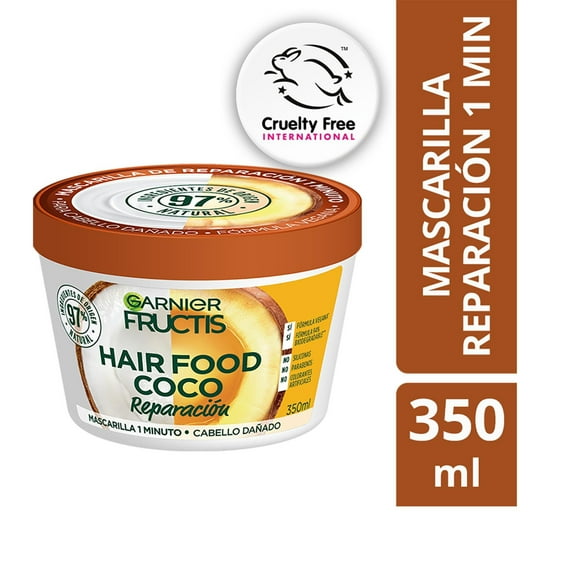 Mascarilla para el Cabello Garnier Fructis Hair Food Coco, 350 ml