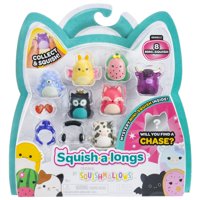 Mini-Squish Squish-A-Longs, Paquete De 8 Unidades, Serie 4 Wave 2 Con Accesorios