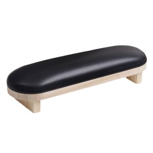 Ioensy - Pu Reposabrazos De Uñas Soporte De Almohada Lavable Para Manicura Salón De Uñas Corto Negro